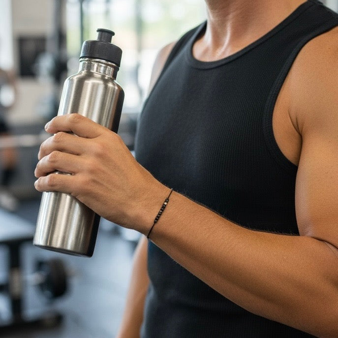 The Energy Project Bracelet – Transformation with Malachite & 14k Gold